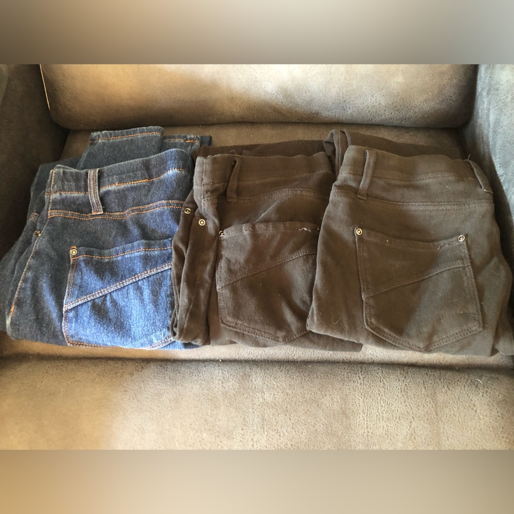 BUNDLE. 3 pairs of Time and Tru jeggings. Size medium.